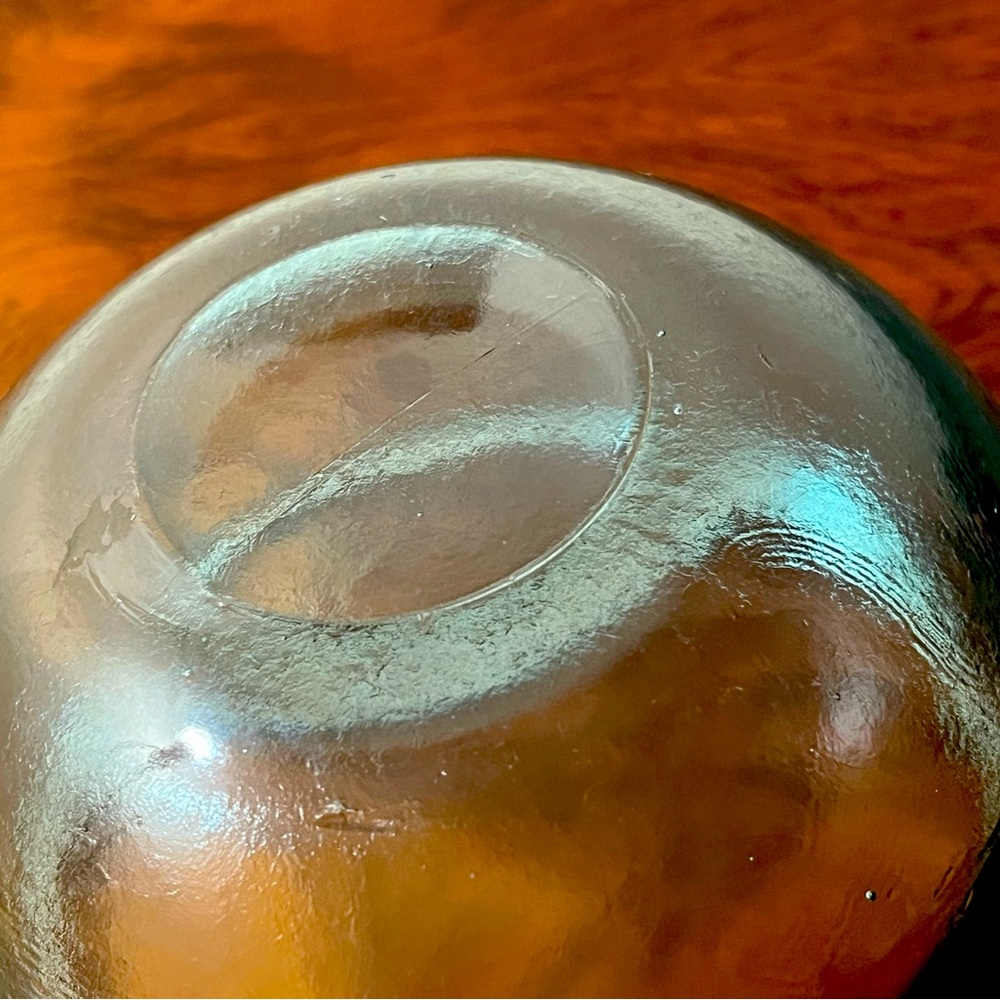 Thick Vintage Glass Bowl - Picture 5 of 6